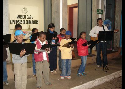 Ação cultural apresentação musical